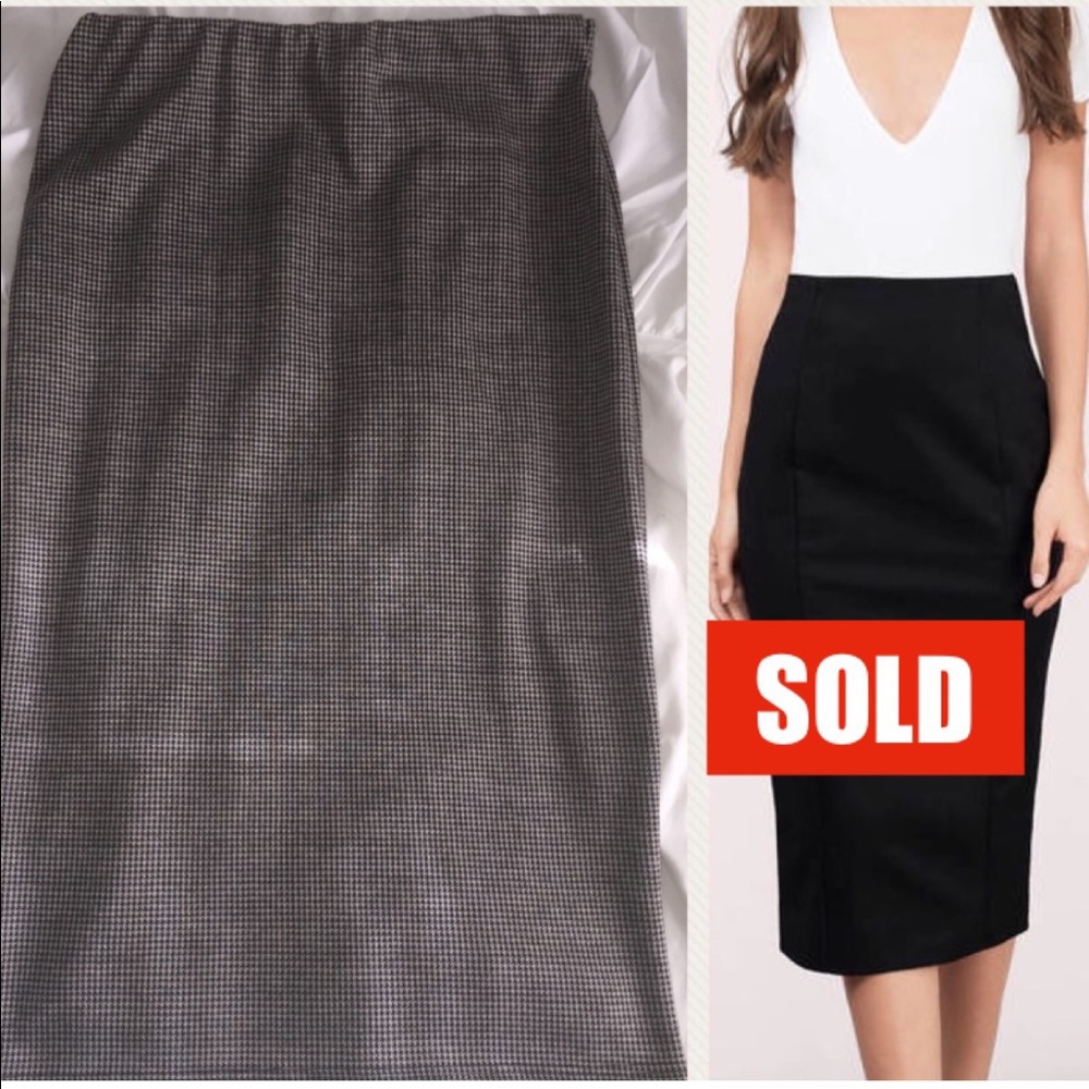 ▪️Never Worn▪️GREY & Black PATTERNED Pencil skirt